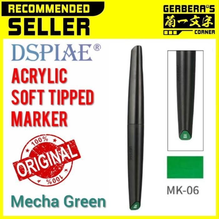 DSPIAE Soft Tipped Marker Acrylic Basic Color Panel Lining Marker - Mecha Green