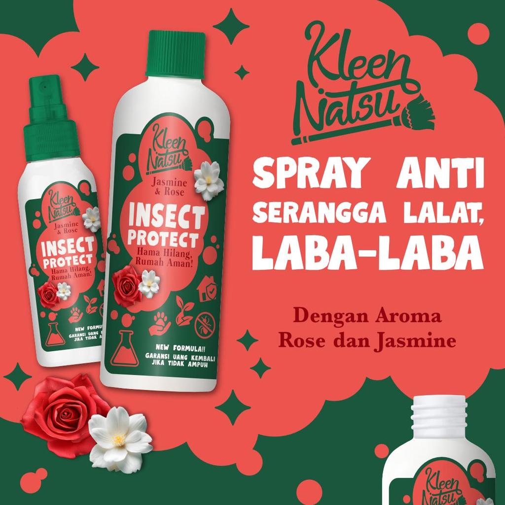 SPRAY PEMBASMI SERANGGA KLEENNATSU (FREE 100ML) Aromatic Spray BUGS KILLER Penghilang Kumbang, Lalat, Lipas, Kelabang, Kecoa Pengusir Anti SEMUT Merah Kecil Cairan Semprotan Racun Obat Pembunuh Roach Ant Revolver Killer Not Wiselie Seroxil, Racoon
