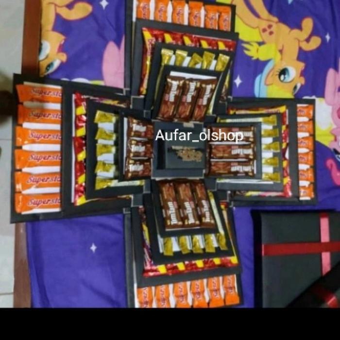 Kesya Handmade | Explosion Box Snack 4 layer/Explosion Box tarik uang - Snack Box