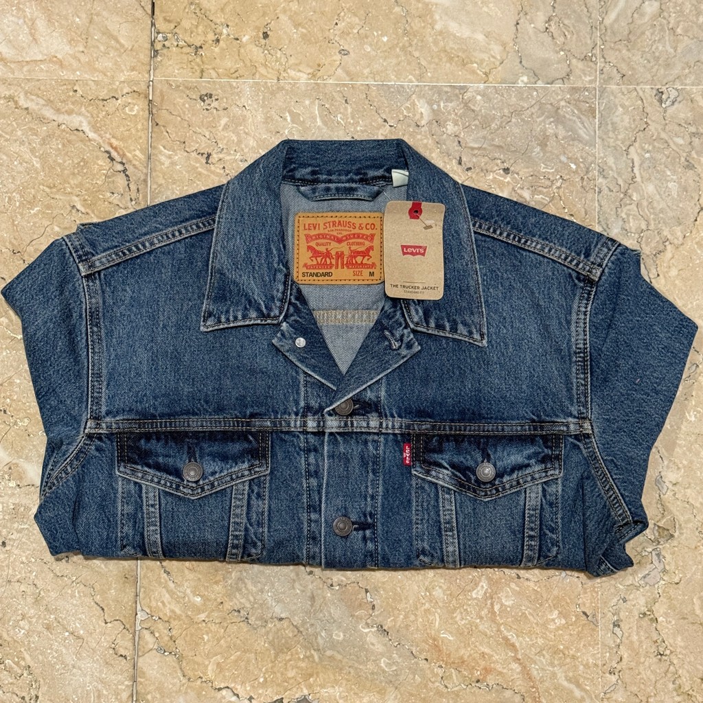 Jaket Jeans Pria Levis Trucker Jacket Original Stonewash 72334-0795