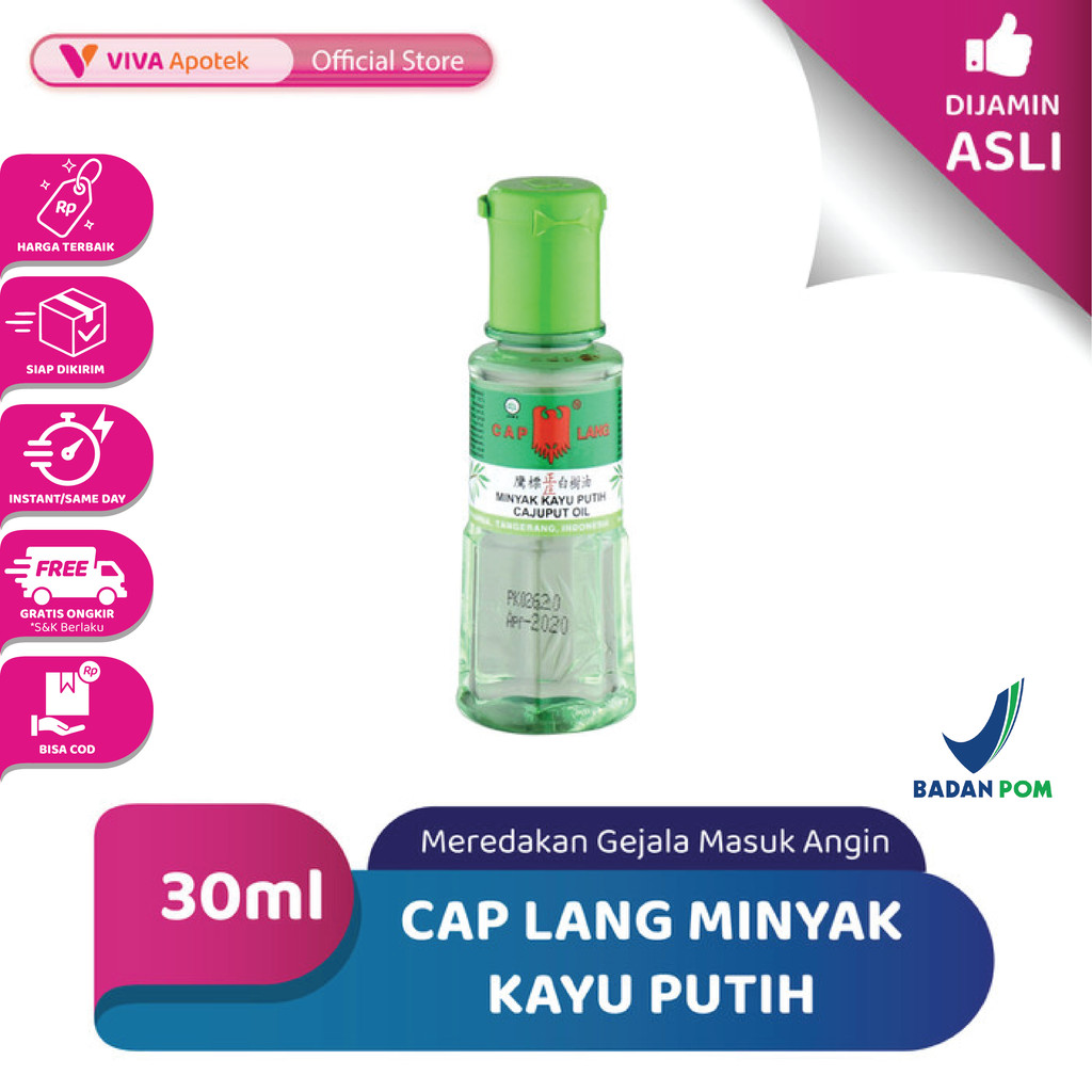 Cap Lang Minyak Kayu Putih untuk Menghangatkan Tubuh (30 ml)