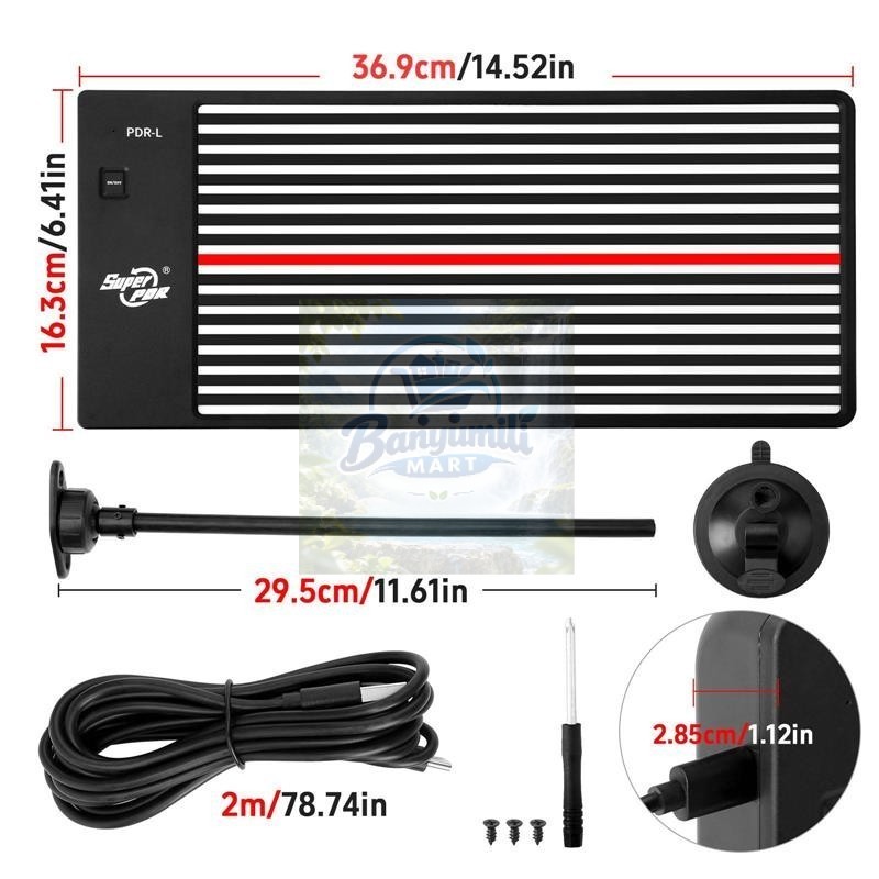 Lampu Garis LED Perbaikan Penyok Mobil PDR Line Board Reflector
