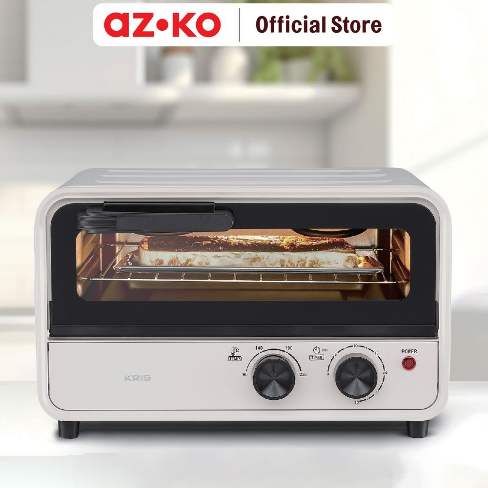 AZKO Kris Oven Toaster 12 Liter Countertop Toaster Bread Toasting Appliance Mini Baking Oven Grill E