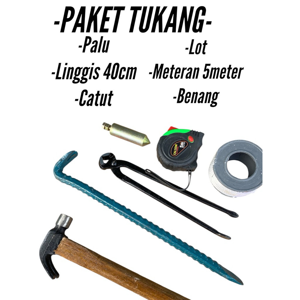Alat Tukang Bangunan Lengkap Alat Pertukangan Proyek