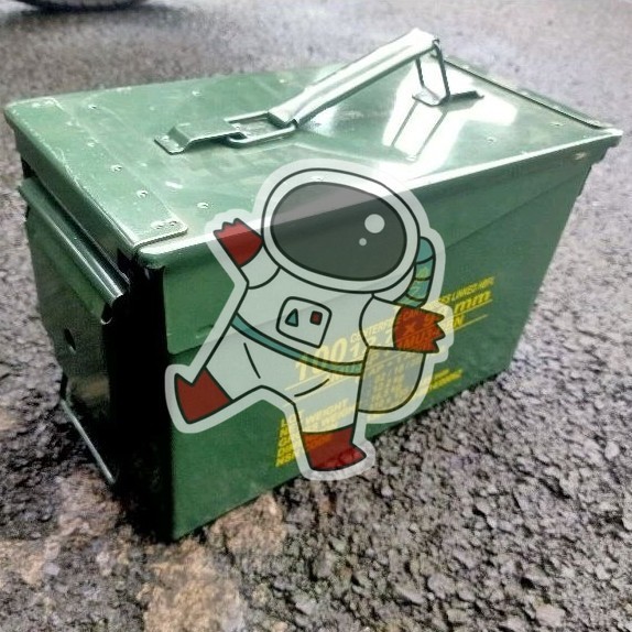 BOX PINDAD BESI JATAH Box Kotak Besi Multifungsi/Serbaguna Bekas Peluru Pindat Serbaguna Hijau