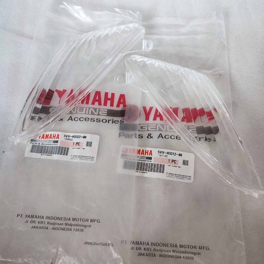 100%ORI Lens Flasher/Mika Lampu Sen Depan Kanan Kiri Mio Sporty/Lama 5VV-H3322-00 5VV-H3312-00