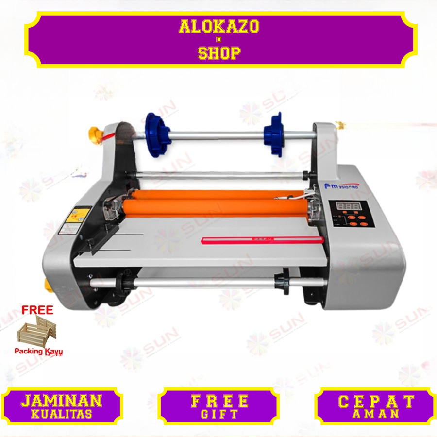 Mesin Laminasi / Laminating Roll A3+ FM3510  / FM/OGK3580 Hot ( Panas )  dan Cold ( Dingin )