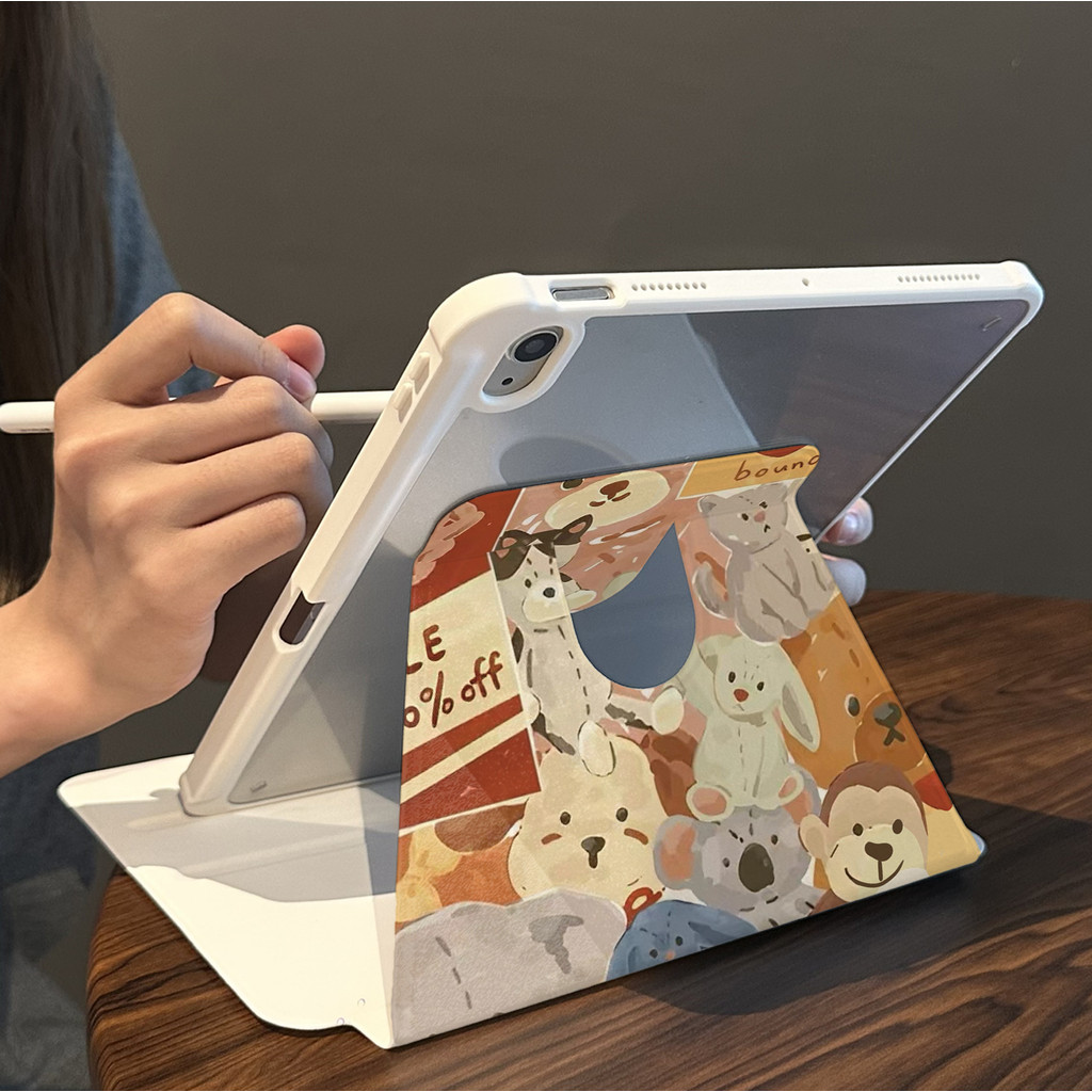 Cocok untuk ipad gen 10 tablet case pelindung lucu ipad air 5 rotasi ipad air1 2 3 2018 ipad pro 11 