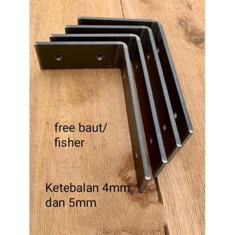 Besi siku L rak dinding siku dinding besi tebal kuat