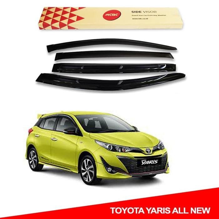Talang Air Mobil Yaris Old New 2006 2014 Original MCBC Diamond Black - New Yaris 2014