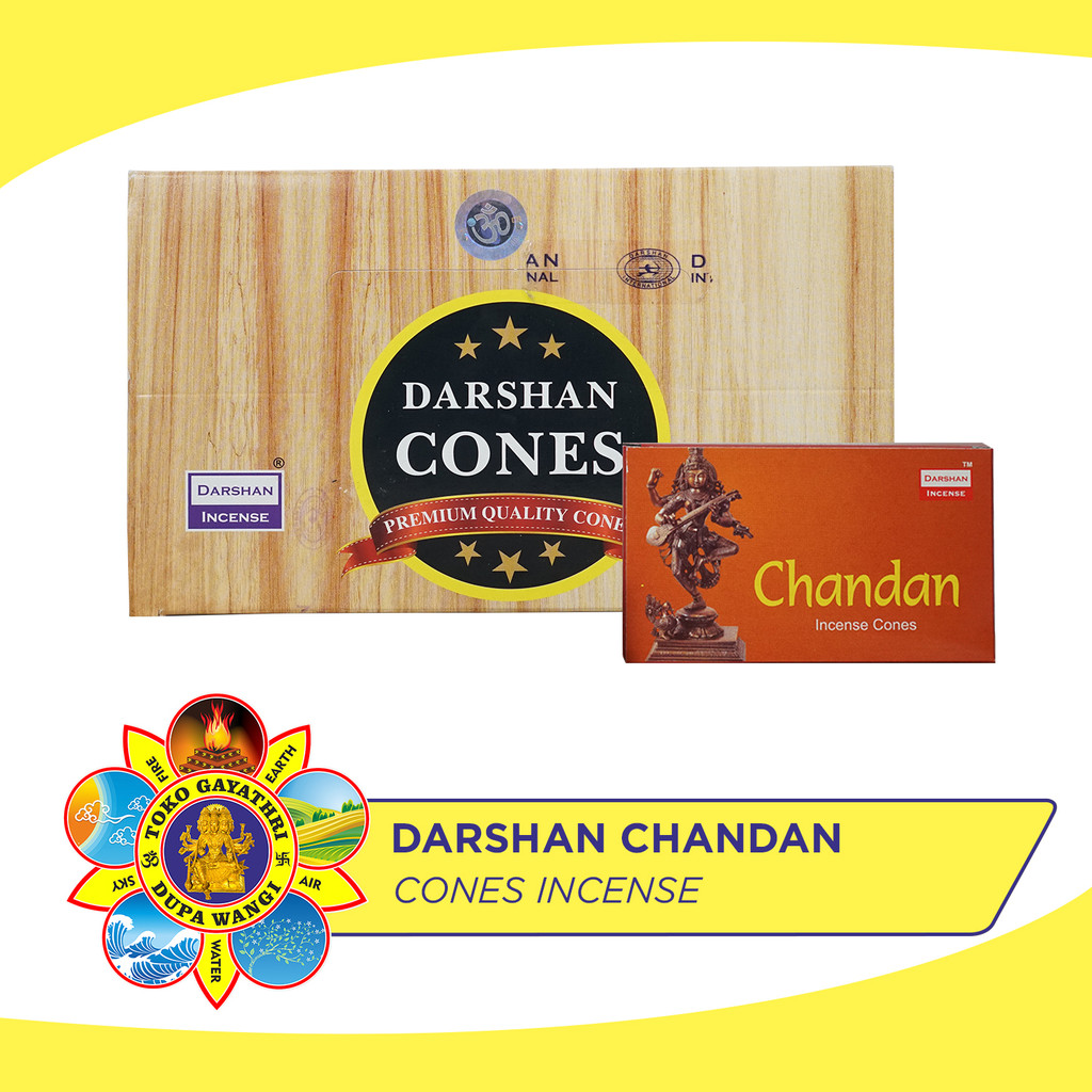 Dupa Kerucut India Aromaterapi Cones - Darshan Chandan