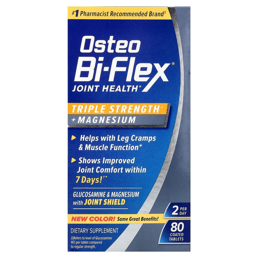 Osteo Bi-Flex, Joint Health, Triple Strength + Magnesium, 80 Coated