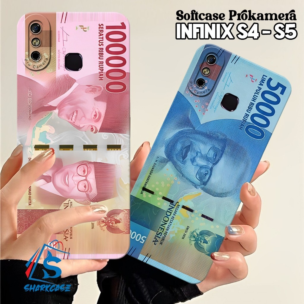 Case Infinix S4 / 3 PLUS / S5 / S5 LITE / Smart 4 / 5 / 6 / 7 / 8 / 9 Motif Uang Terbaru Kekinian - 