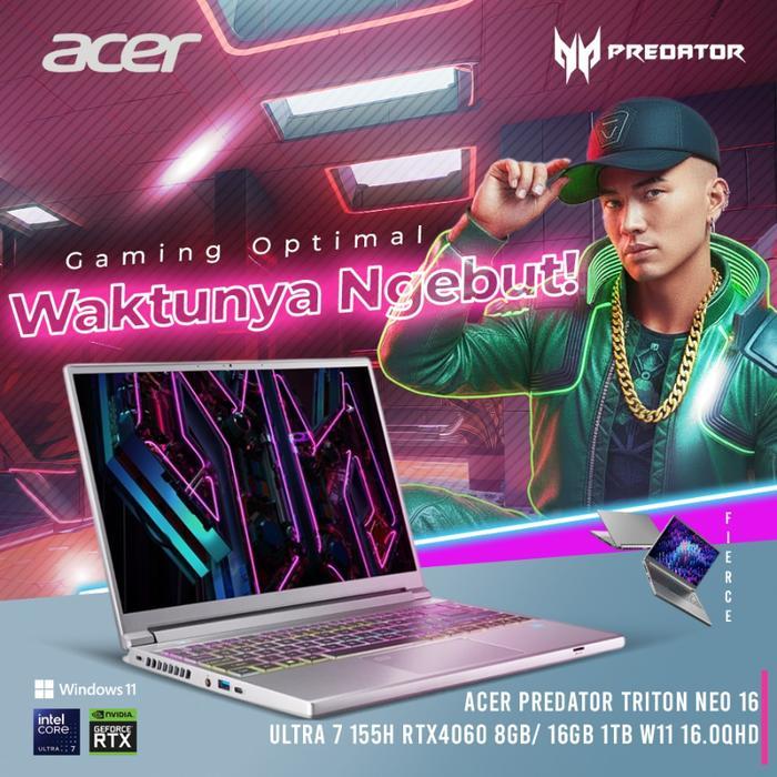 ACER PREDATOR TRITON NEO 16 ULTRA 7 155H RTX4060 8GB/ 16GB 1TB W11 16.0QHD