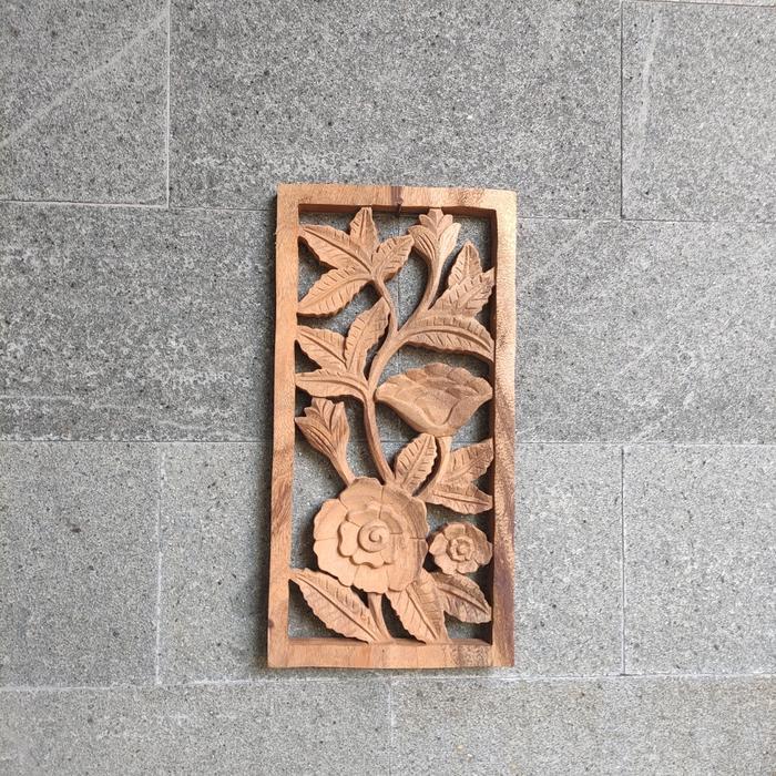 HIASAN DINDING UKIRAN BALI  - HIASAN DINDING UKIRAN BALI KAYU ASLI GL17