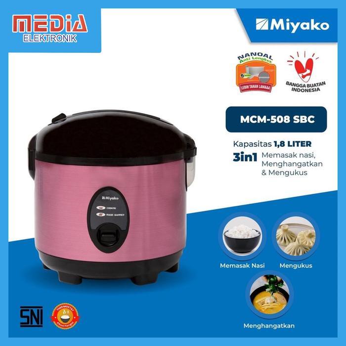 Rice Cooker Miyako MCM-508 SBC Stainless 1.8 Liter