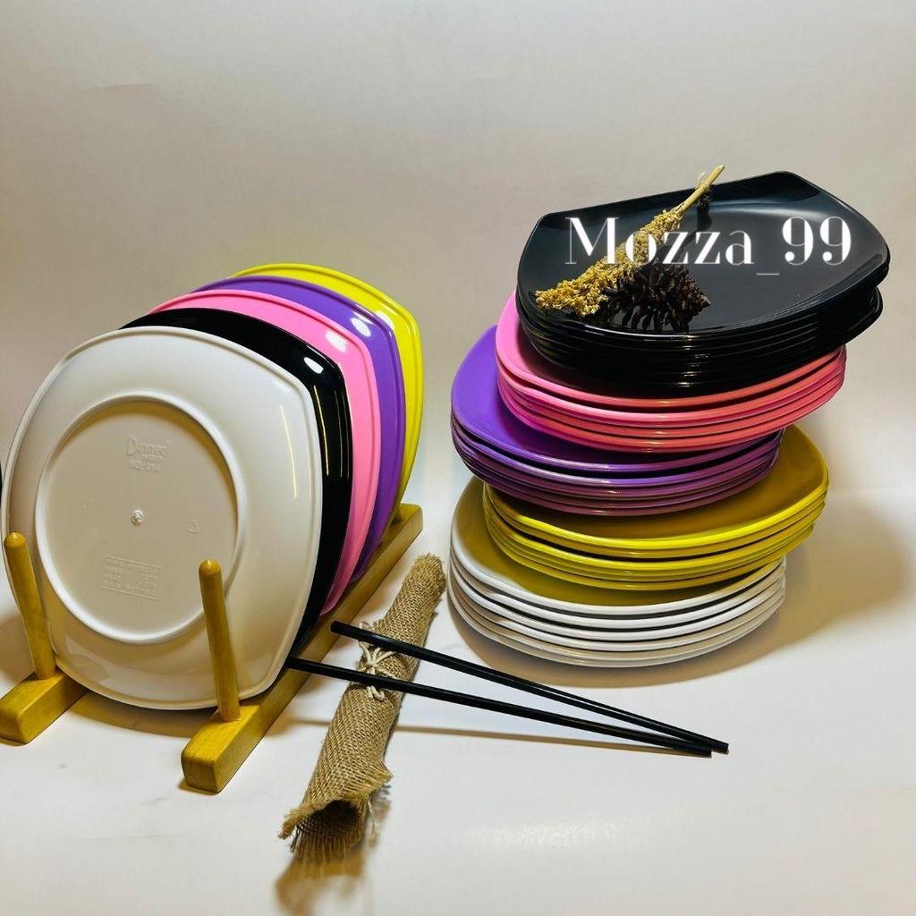 Kedaiperebot99 _  PIRING CEPER MELAMIN 9 INCH / PIRING KOTAK MELAMIN / PIRING MAKAN MELAMIN KOTAK / 