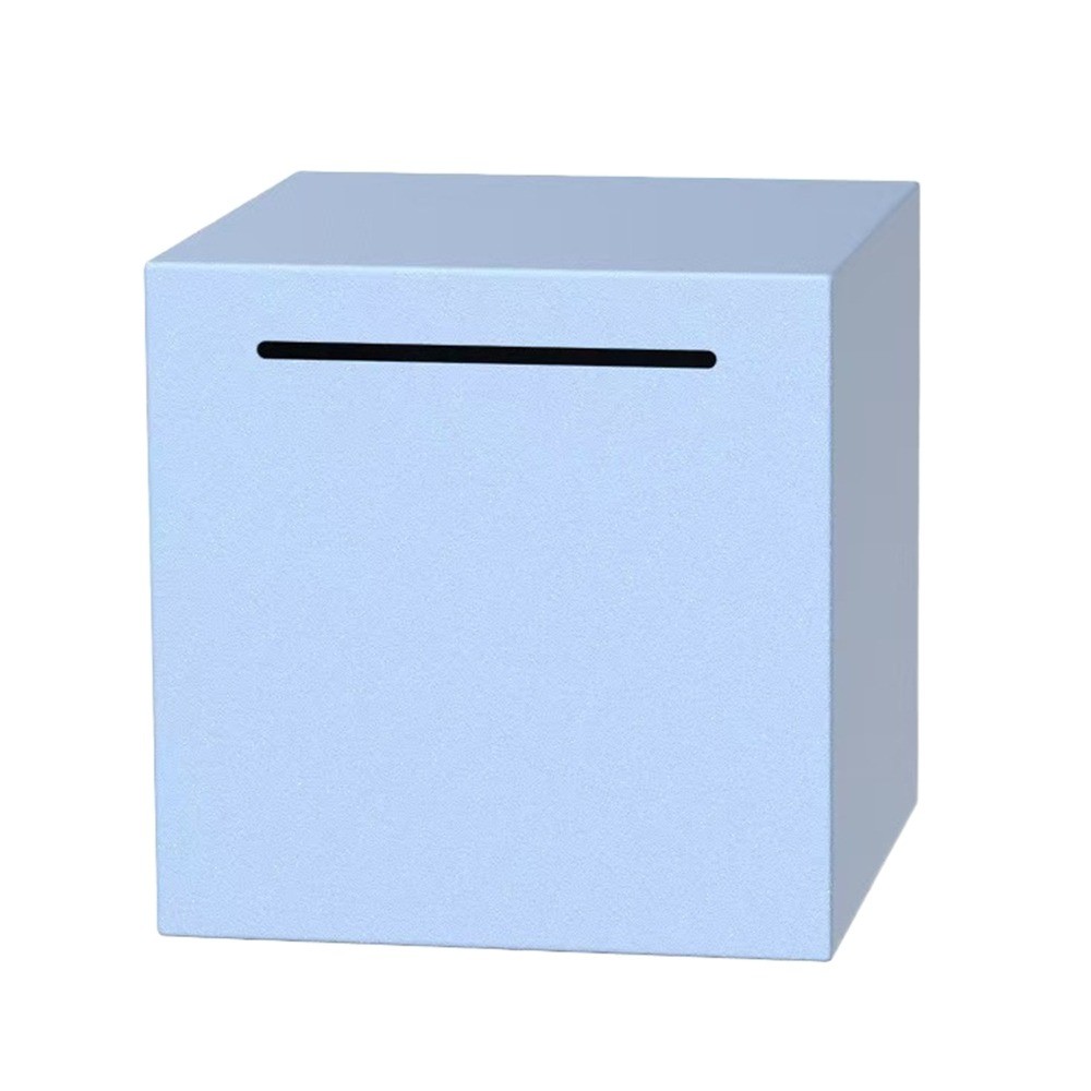 Portable Multicolor Money Box Square Stainless Steel Coin Money Saving Box Desktop Ornament Money St