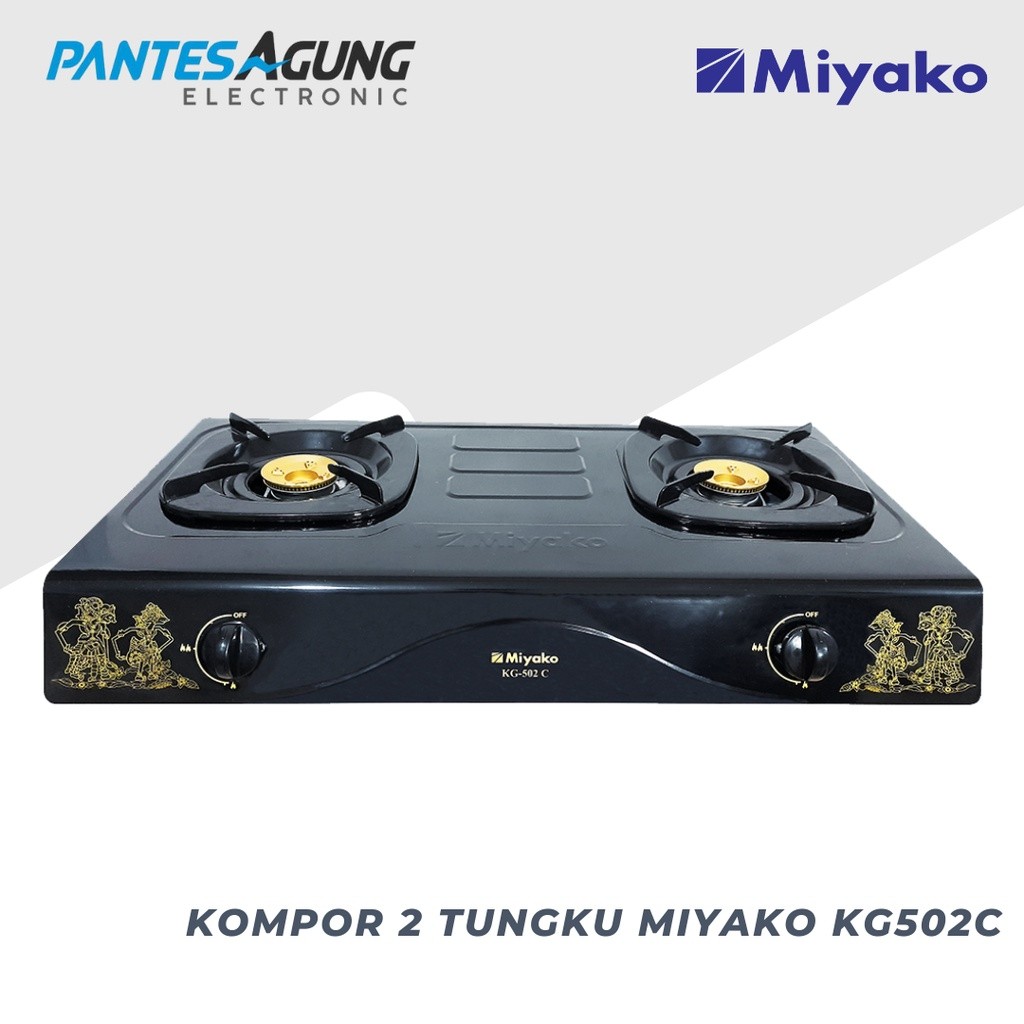 KOMPOR 2 TUNGKU MIYAKO KG502C