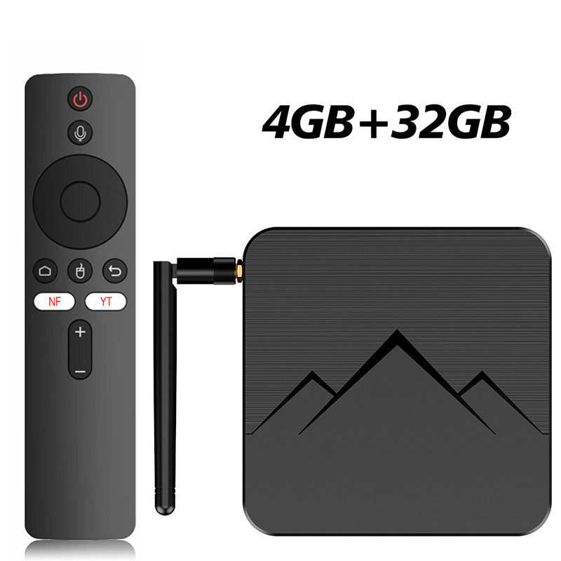 Android 14 WUDUNG WD05 AV1 Smart TV Box Amlogic S905Y5 4GB 32GB BT TV BOX 2.4G&5G Dual Wifi 6 4K HD 