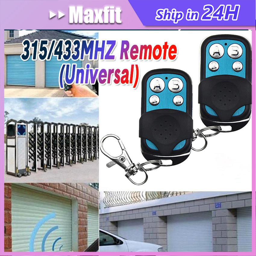Duplikat Kunci Remote Mobil 315/433MHz 4 Tombol universal Casing Wireless Match Alarm untuk Buka Pin