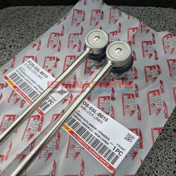 Link Stabil Stabilizer Front Sway Bar Merk F-One Shark FOS Outlander / Lancer EX Original Asli
