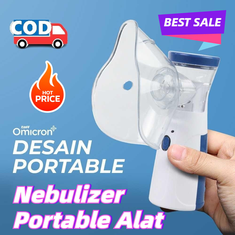 COD Nebulizer Portable Alat Terapi Uap Sesak Nafas Asma Bronkitis Inhaler Anak Mesin Uap Pernafasan 
