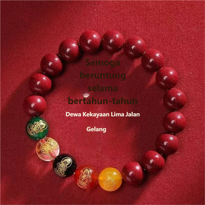 Gelang Vermilion Lima Tautan Terberkati, Gelang Emas Ungu Dewa Kekayaan