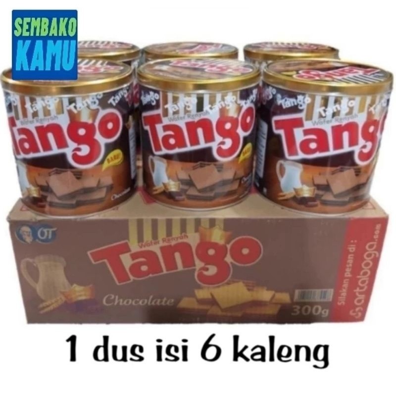 Tango Wafer 300 gr Kaleng - 1 Dus Isi 6 pcs