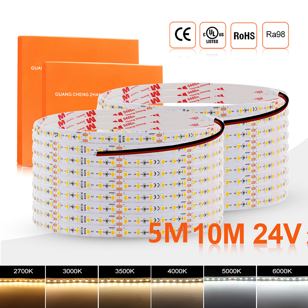 240ED/M 5M 10M 24V LED Strip Light RA98 2700K 3500K 4000K 5000K 6000K Hight Bright 120LED Flexible N
