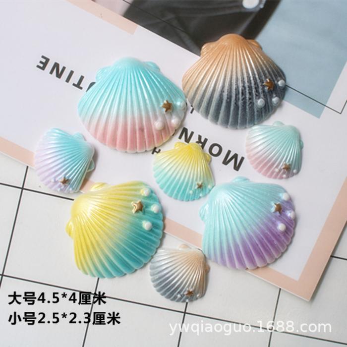 Cake Topper Kerang/Hiasan Cake/Taman/Aquarium Cangkang Shell Warna-Ni - Pink, Besar