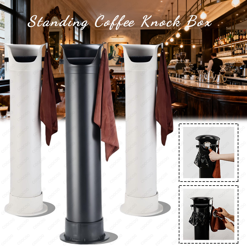 Standing Coffee Knock Box/Waste Container/TUBE BIN COFFEE WADAH AMPAS KOPI/Tube Bin Coffee Berdiri