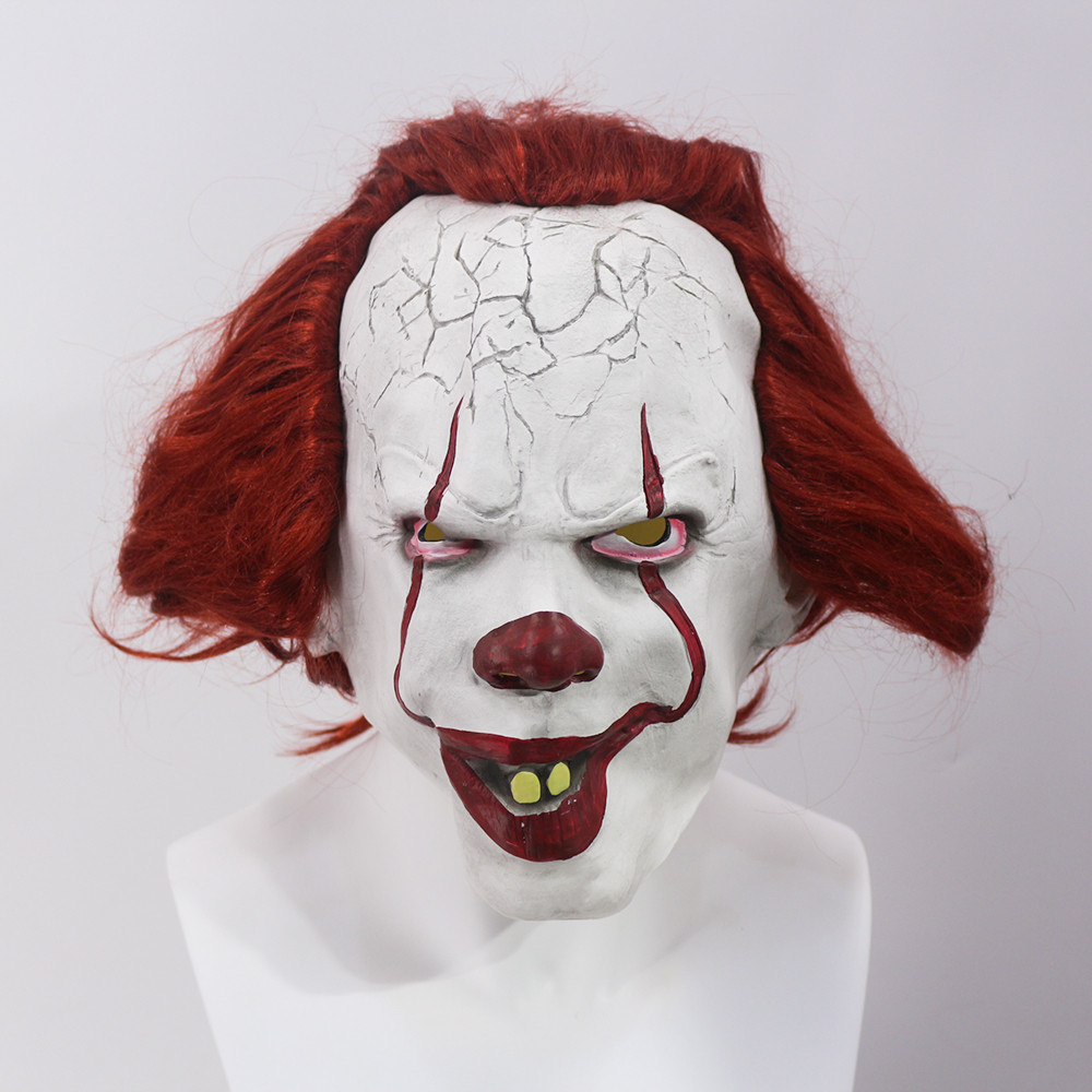 Halloween Horror Clown Mask Latex Rubber Mask for Masquerade Halloween Party Latex Full Face Mask