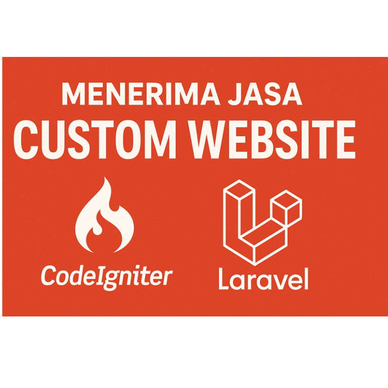 Katalog Custom Website Codeigniter, Laravel