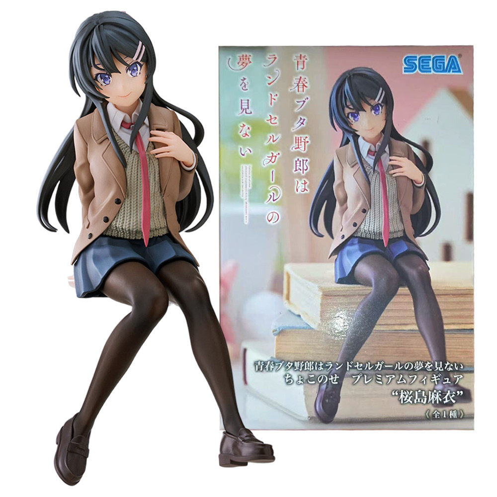 Anime Seishun Buta Yarou wa Randoseru Girl no Yume Minai Sakurajima Mai Figure Premium Chokonose Act