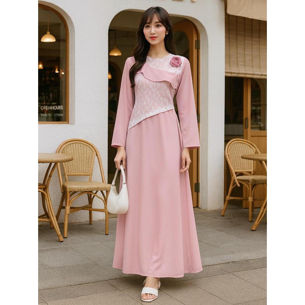 NJW - Dress wanita Zahira Muslimah simple - gaun wanita