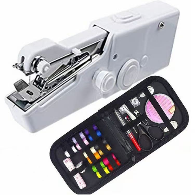 Mini Portable Sewing Machine Stitch Needlework Cordless Clothes Electric Sewing Machine With Accesso
