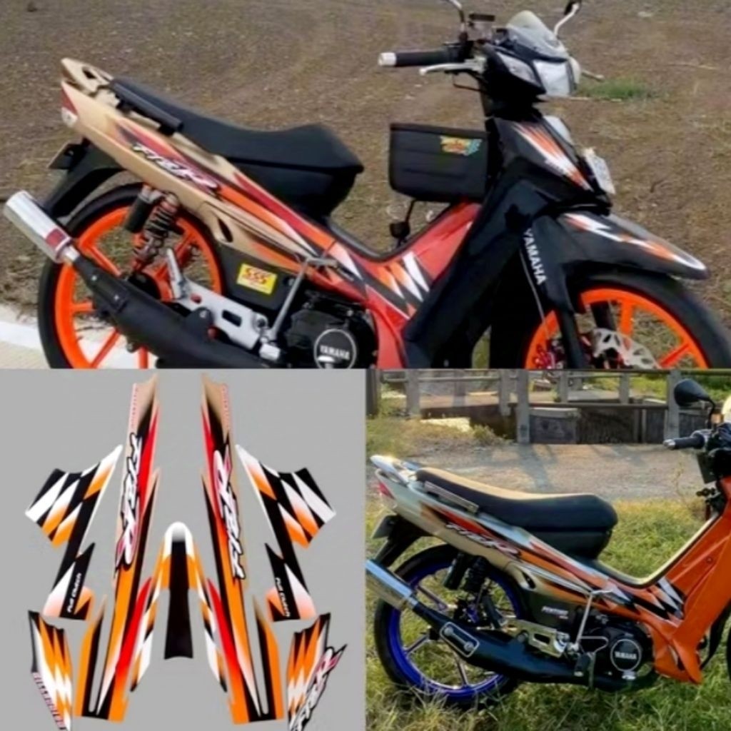 COD stiker poletSTRIPING STICKER LIS LE POLET yamaha F1ZR fizr fiz r milenium 2000 stiker kualitas t