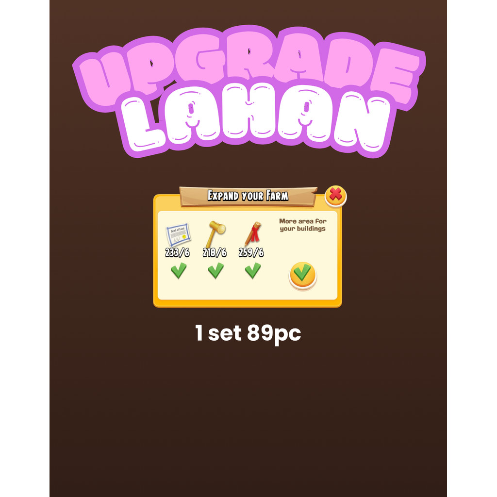 PAKET SET LAHAN HAY DAY