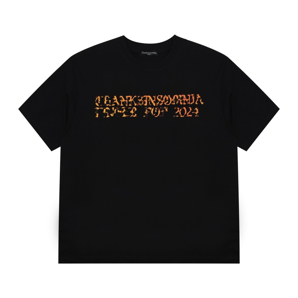 Tshirt Einare Leopard Black Thanksinsomnia