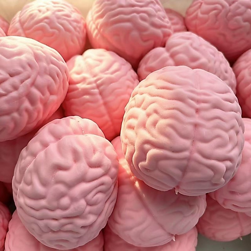 Giant Brain Squishy Toys Halloween Prank Gag Gifts TPR Stress Relief Fidget Toys for Adults Kids