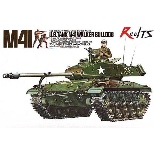 TAMIYA MODEL 1/35 SCALE military models #35055 U.S. M41 Walker Bulldog