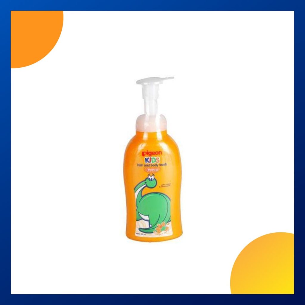 Pigeon Wash Liquid Kids Hair & Body Orange Mango 400 Ml Botol