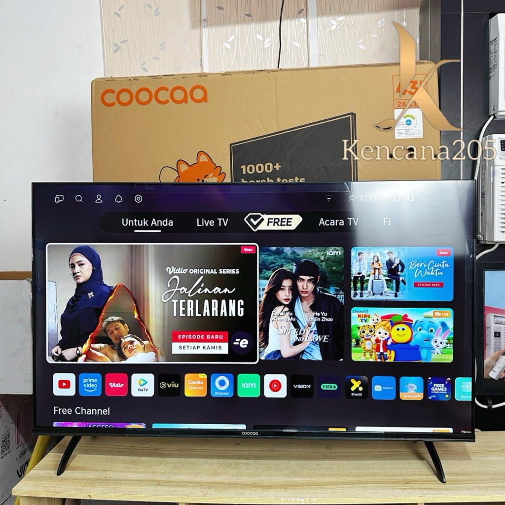 Led TV Coocaa 43 inch 43inch 43S3U 43S 3U 3 U 43S3 U Smart OS Coolita 3.0
