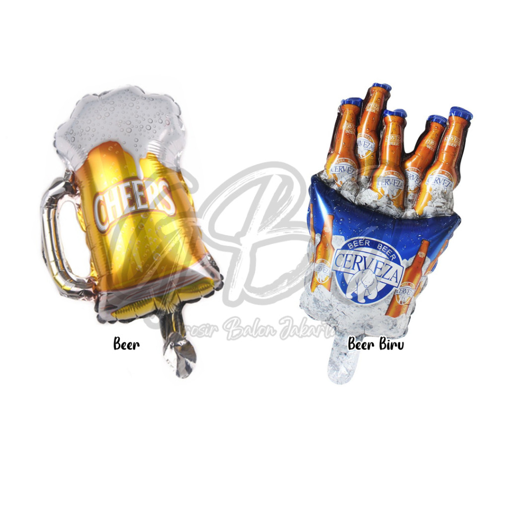 Balon Foil MINI Beer / Whiskey / Botol / Gelas Pesta