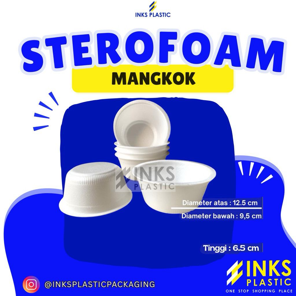 STEROFOAM/STYROFOAM/GABUS MAKANAN MANGKOK MK-2 (100 PCS)