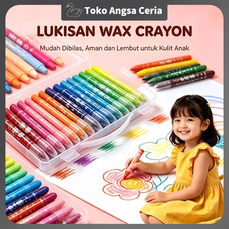 CRAYON GRASP / CRAYON GRASP MATA SEDANG / WATER SOLUBLE CRAYON / SILKY CRAYON / KRAYON WARNA