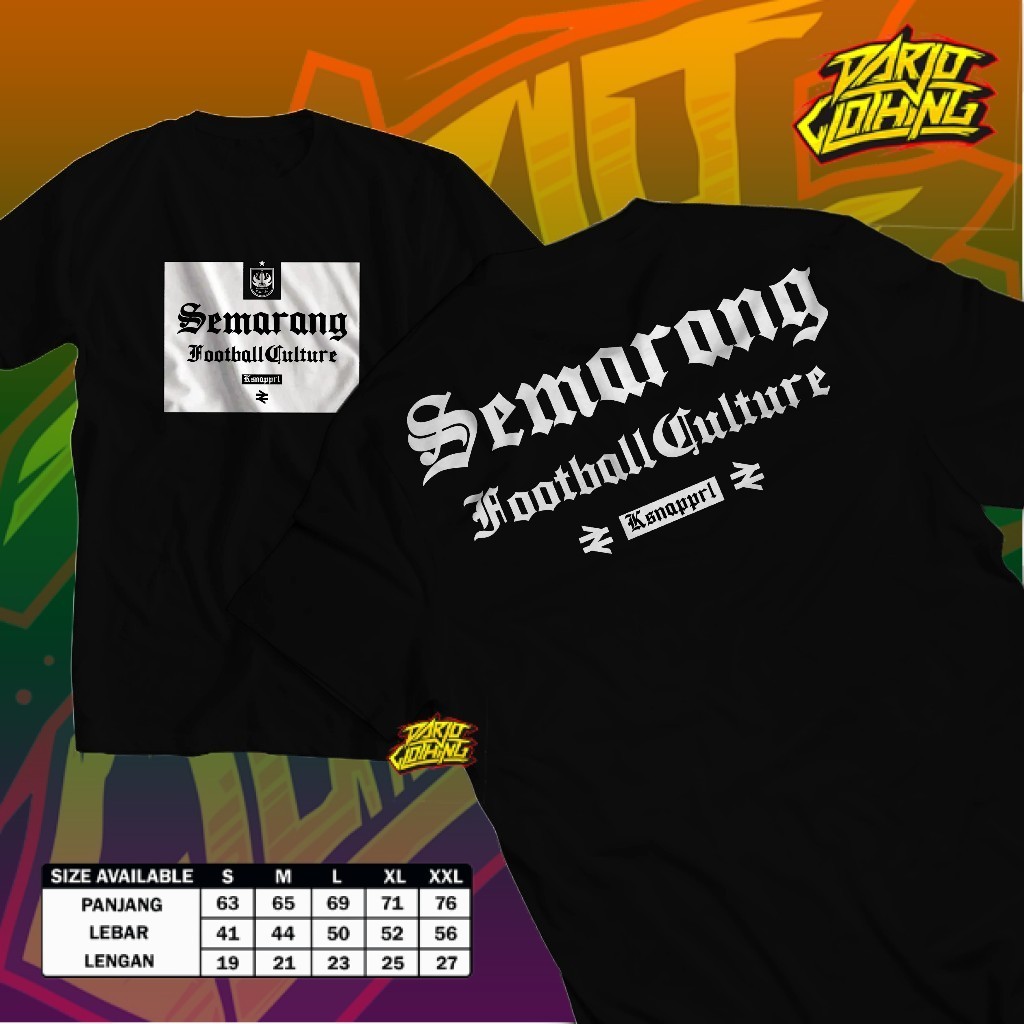 Kaos PSIS Semarang "Semarang Football Culture" - Kaos Psis Semarang/Kaos Suporter PSIS