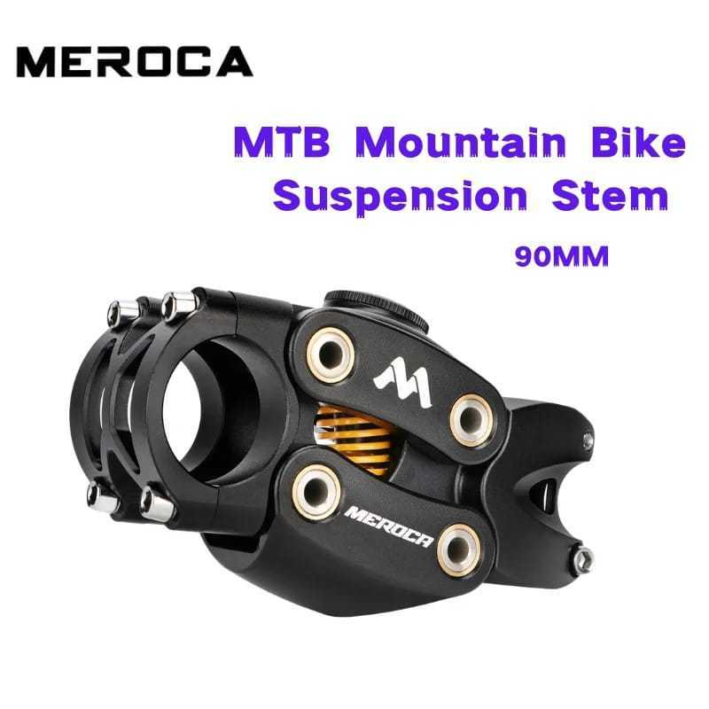 MEROCA SS01 Suspension Stem Sepeda Suspensi Shock Breaker Stem 90mm MTB Touring Gravel