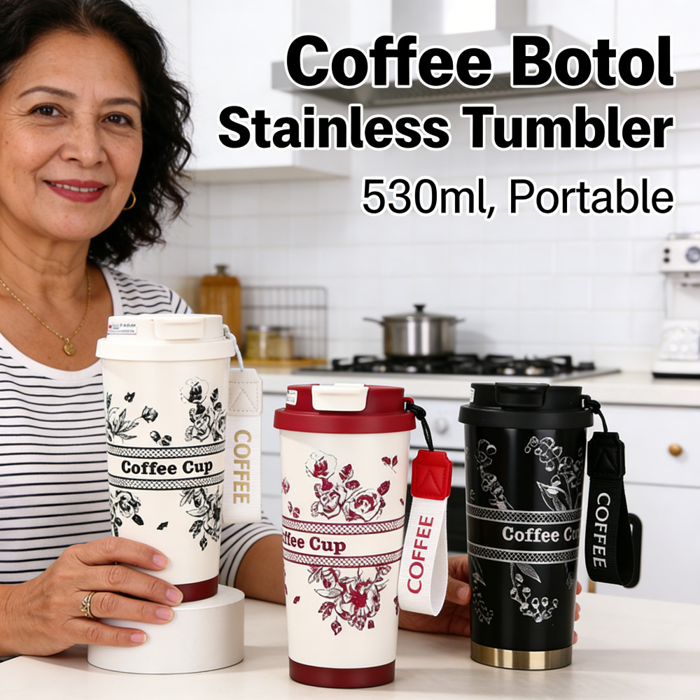 Tumbler Kopi Kenangan 530ml Botol Portable Coffee Mug Stainless Tumbler Termos Cangkir